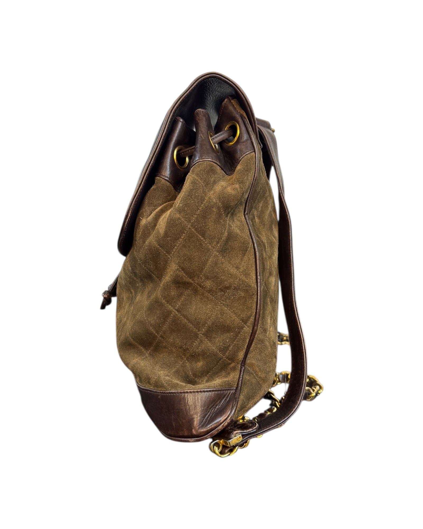Chanel Vintage Suede & Leather Backpack