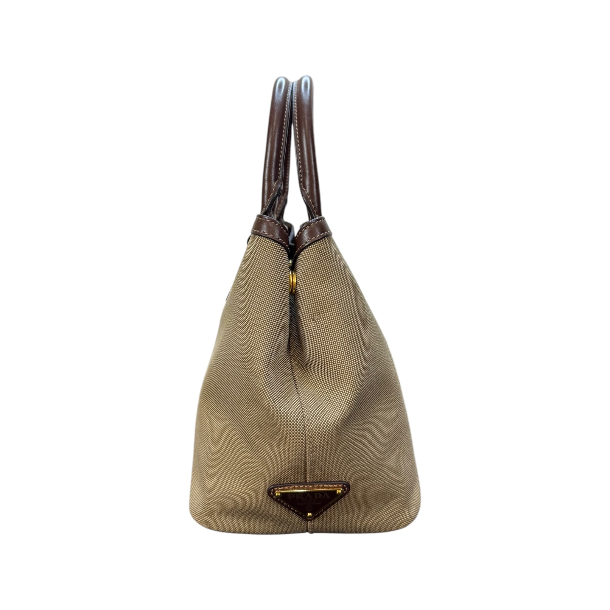 Prada Canvas Convertible Tote