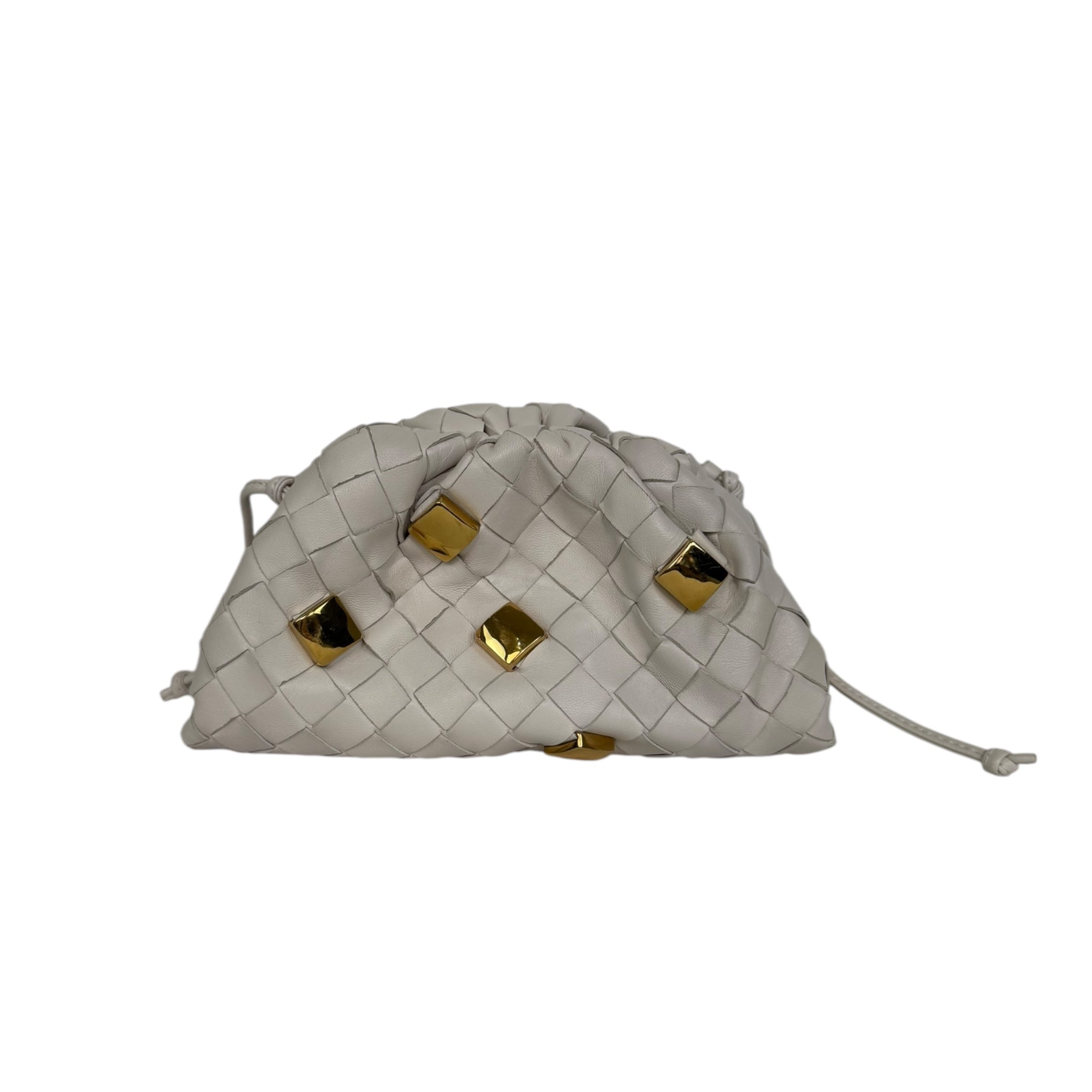 Bottega Veneta Mini Pouch Intrecciato Studded