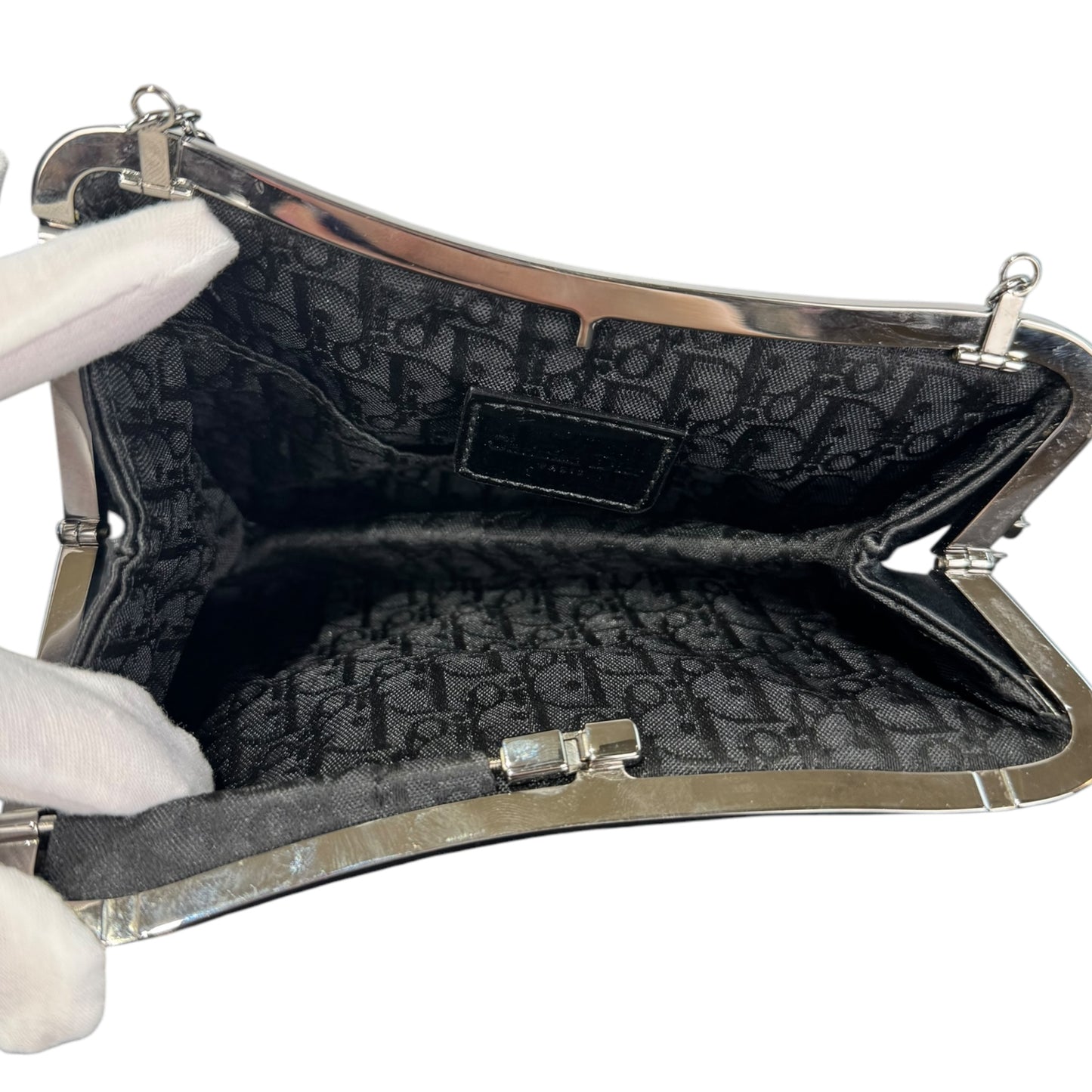 Dior Mini Trotter Saddle Satin Bag