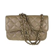 Chanel Iridescent Flap Phone Holder with Chain