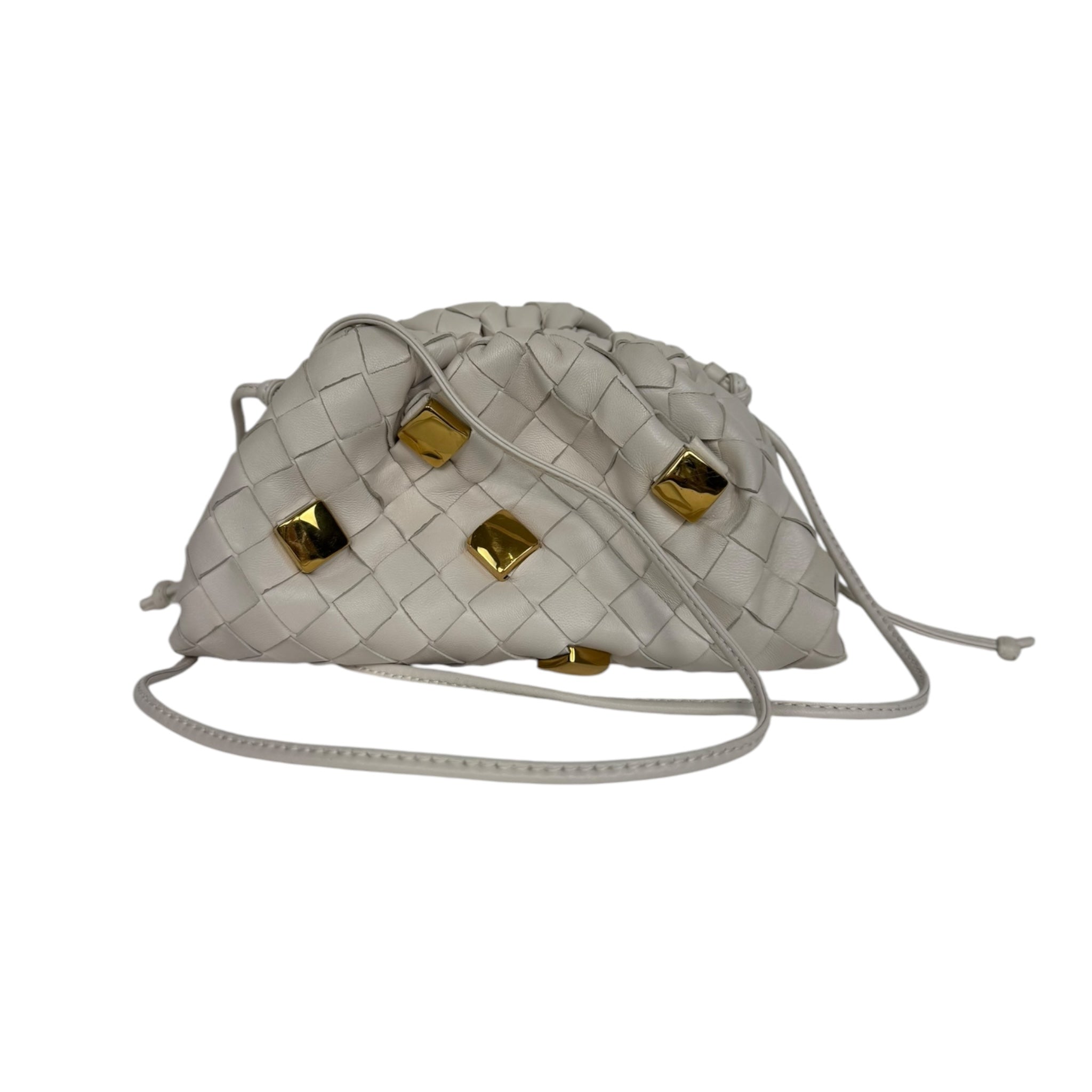 Bottega Veneta Mini Pouch Intrecciato Studded