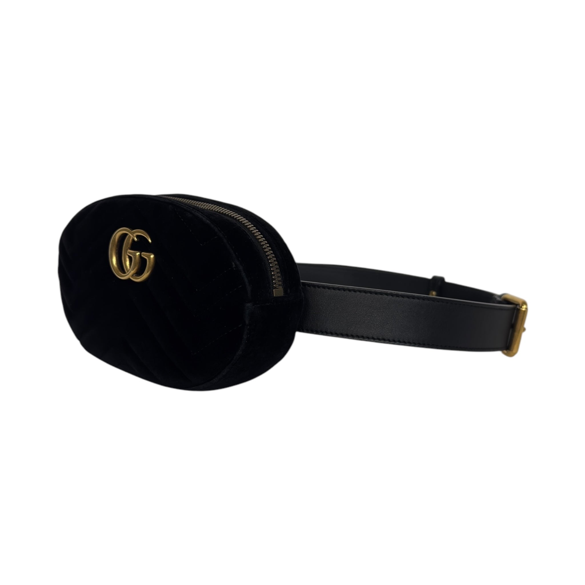 Gucci Velvet Matelassé Belt Bag