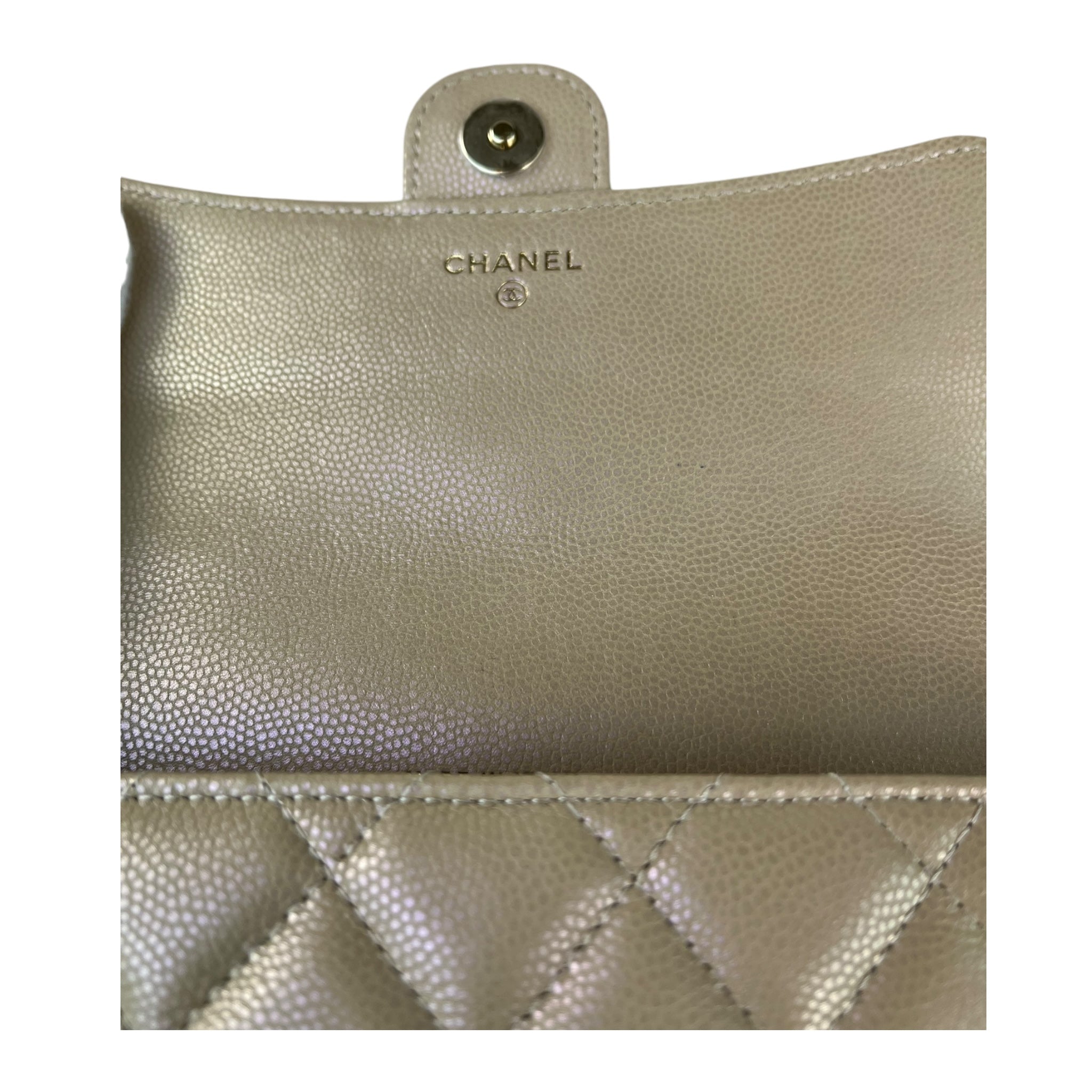 Chanel Iridescent Flap Phone Holder with Chain