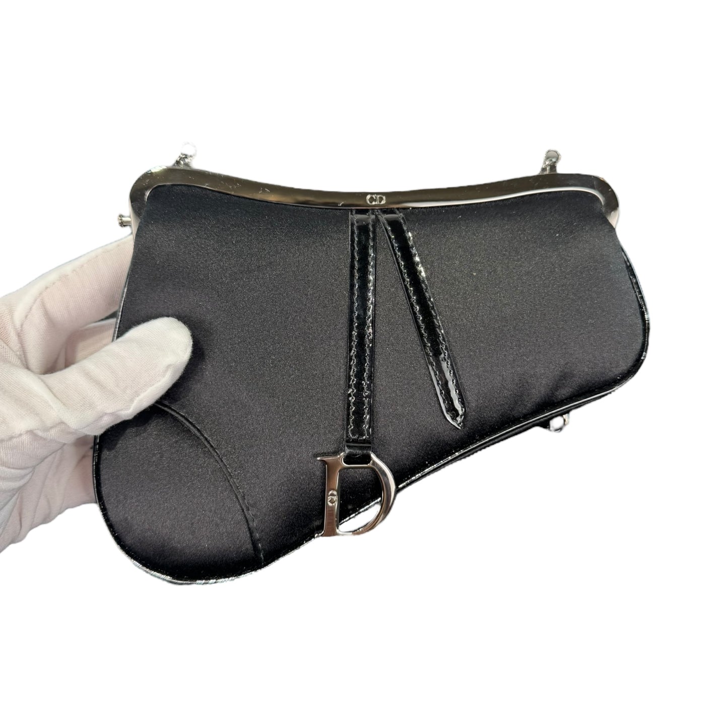 Dior Mini Trotter Saddle Satin Bag