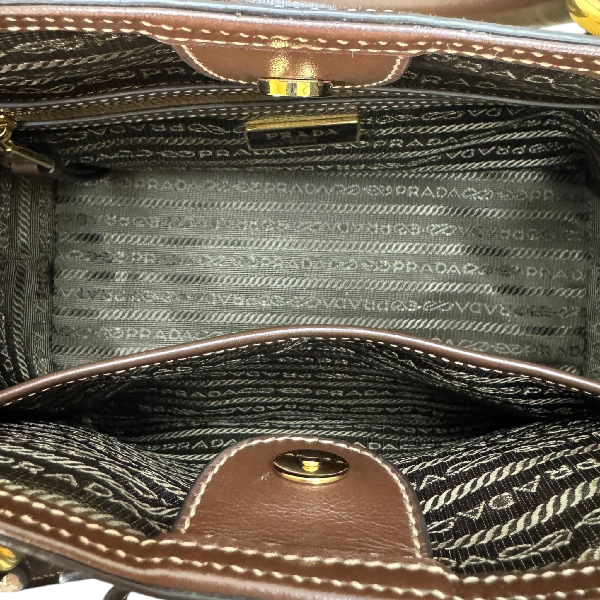 Prada Canvas Convertible Tote