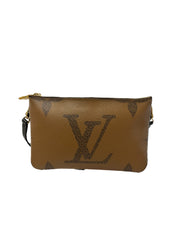 Louis Vuitton Double Zip Pochette Reverse Monogram