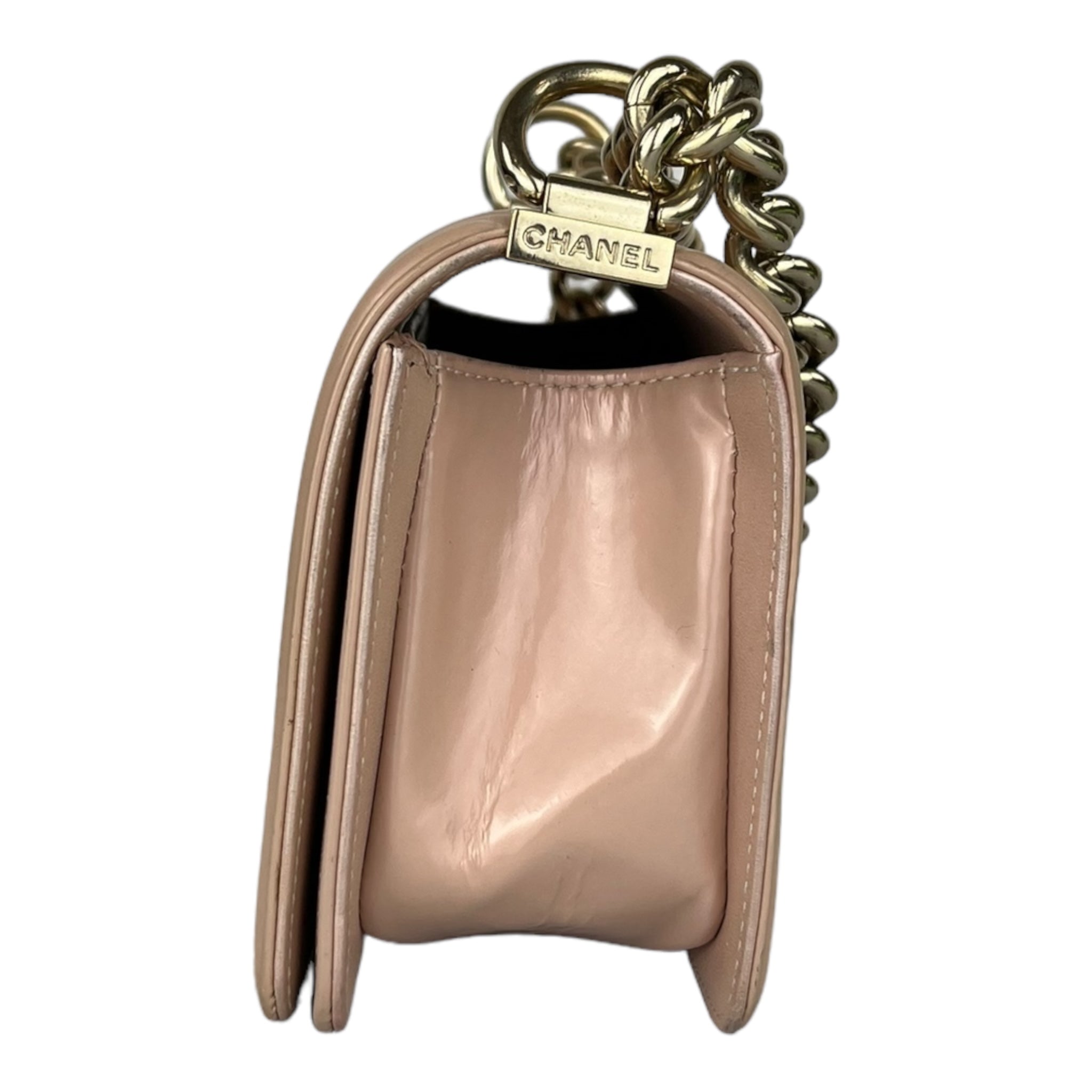 Chanel Boy Bag Patent Leather Small