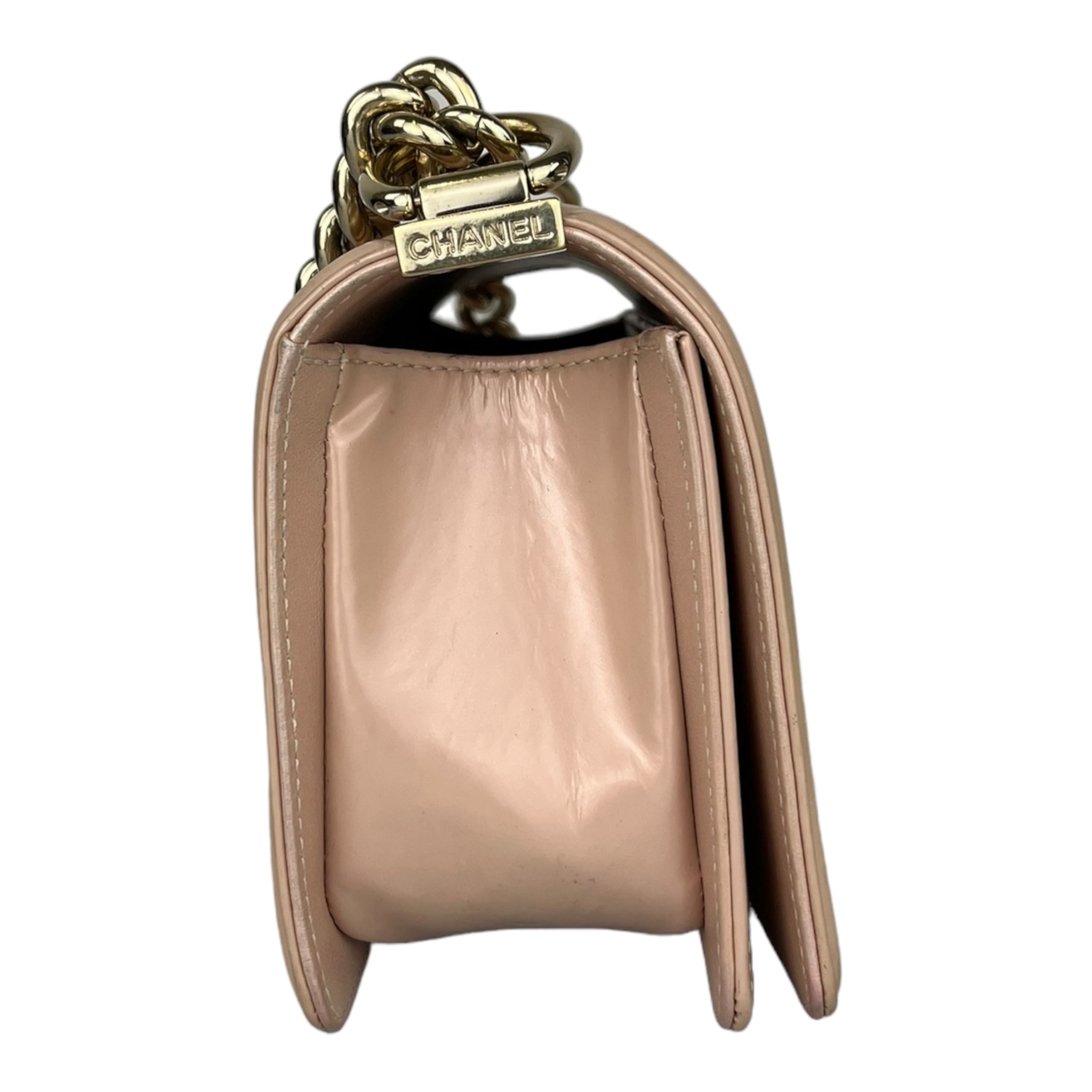 Chanel Boy Bag Patent Leather Small