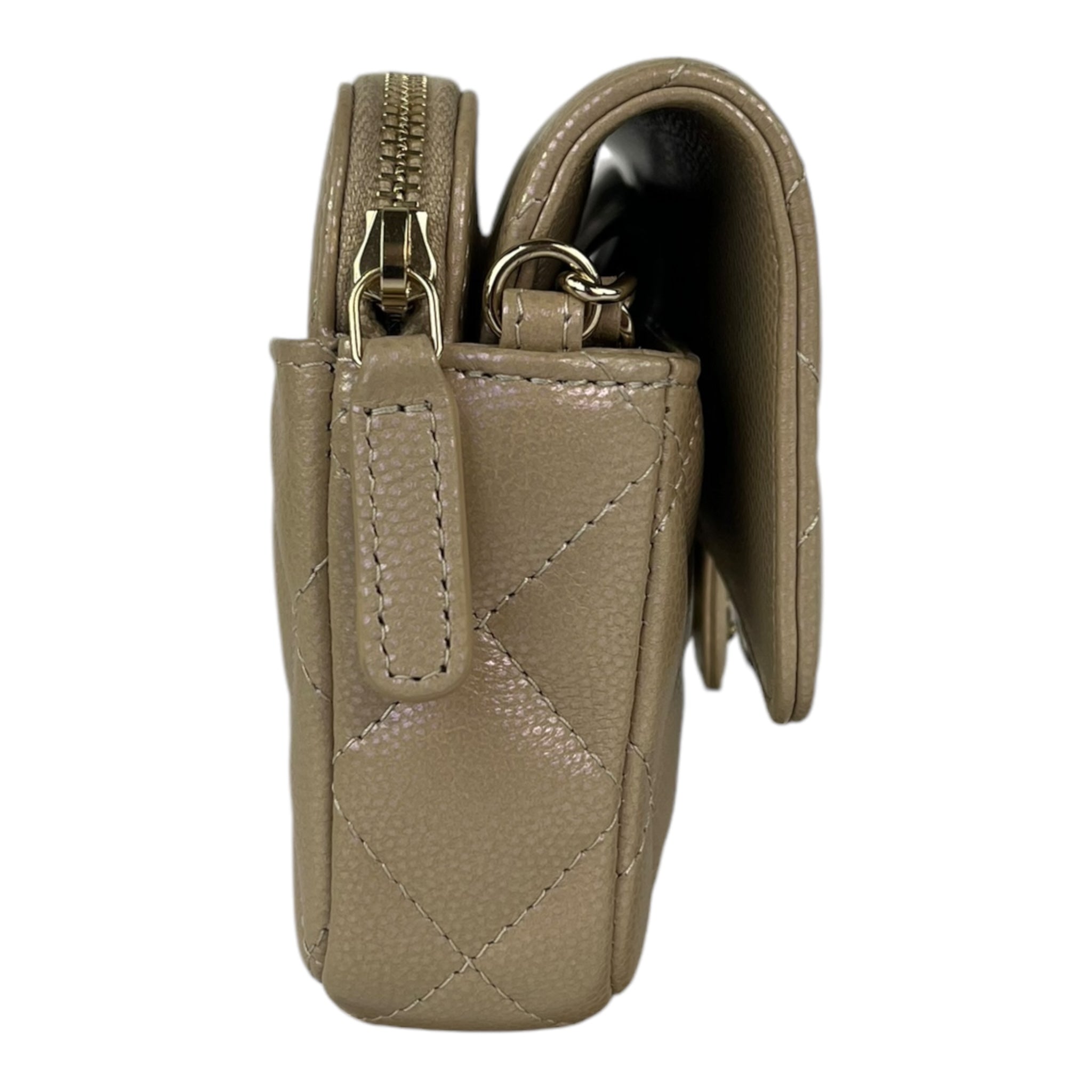 Chanel Iridescent Flap Phone Holder with Chain