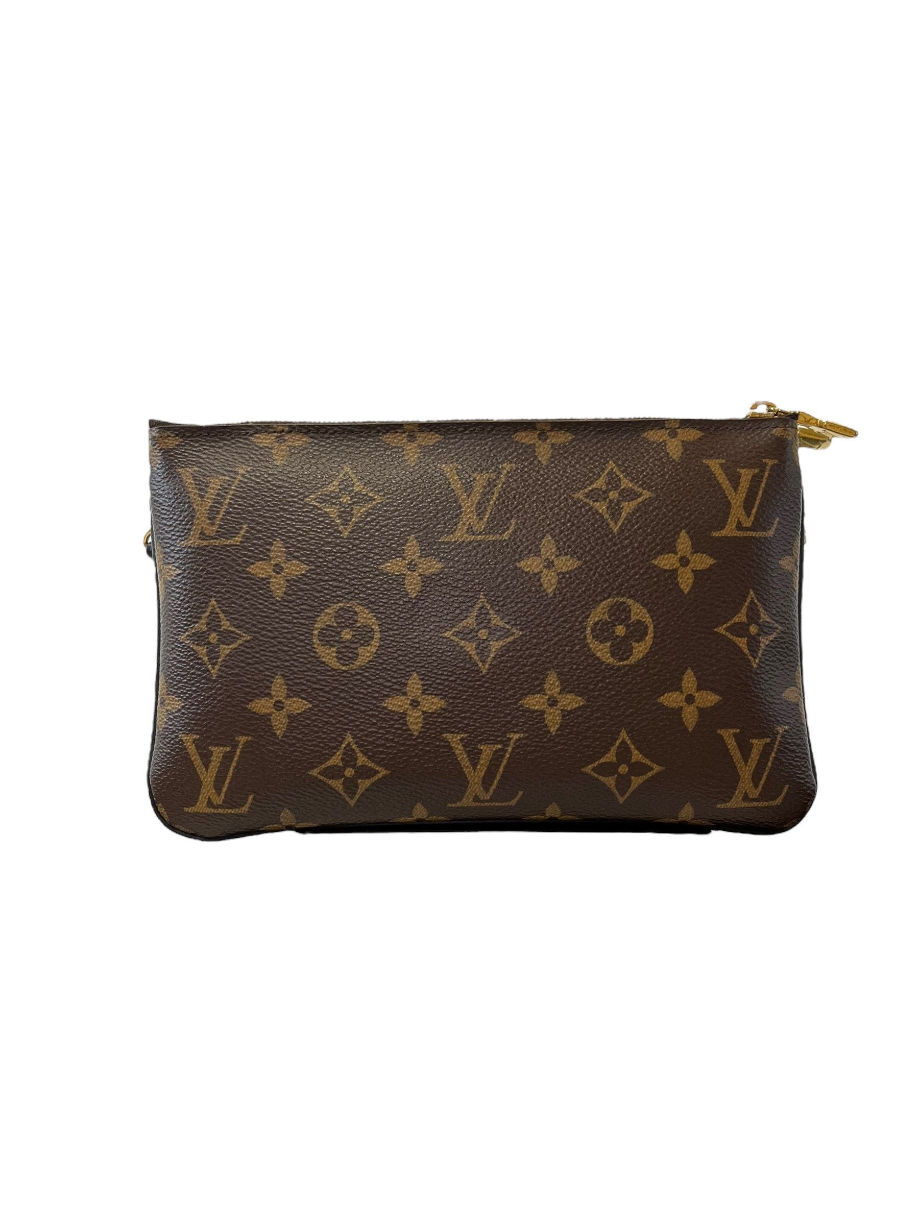 Louis Vuitton Double Zip Pochette Reverse Monogram