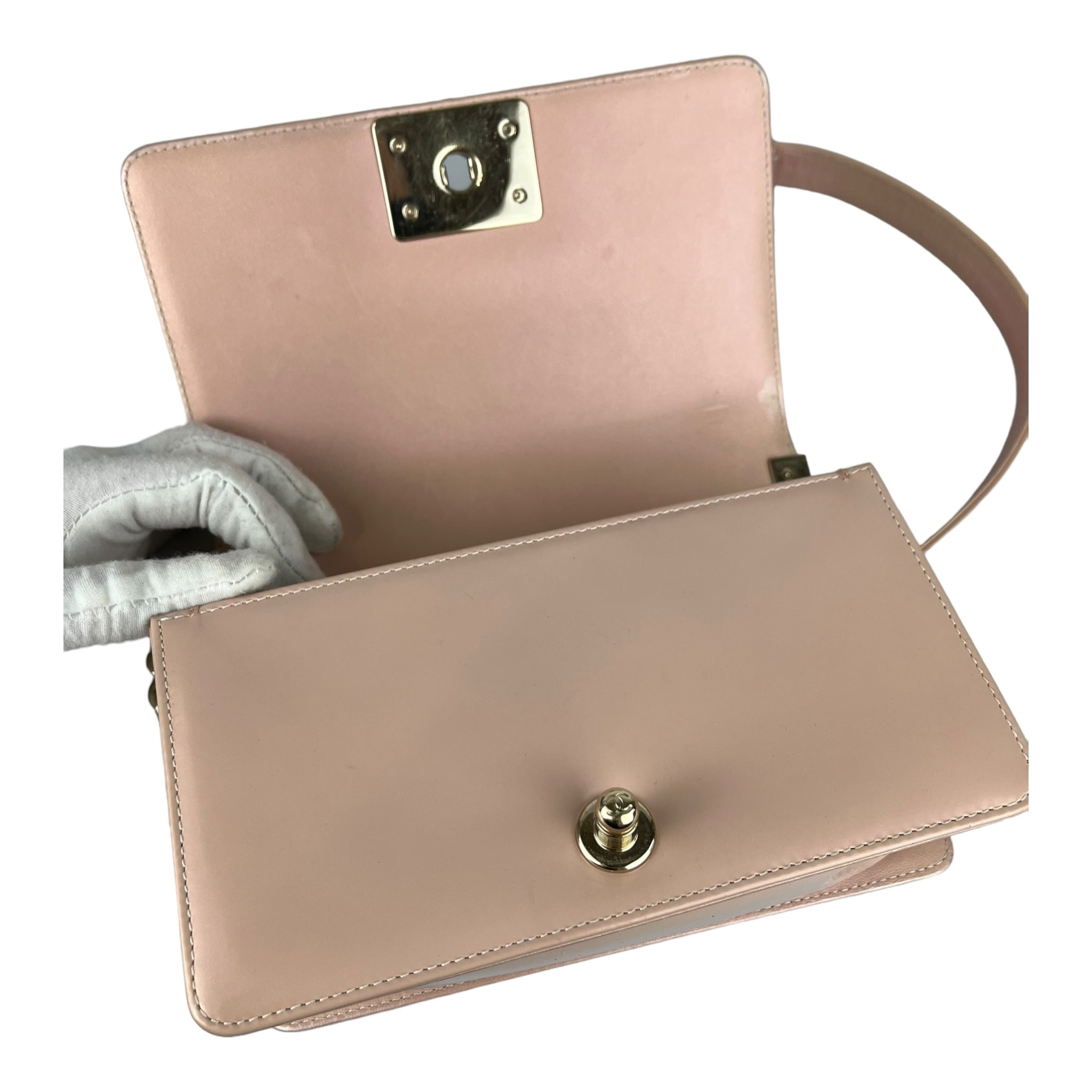 Chanel Boy Bag Patent Leather Small