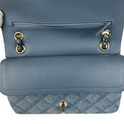 Chanel Printed Denim Double Flap Medium