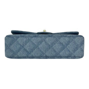 Chanel Printed Denim Double Flap Medium