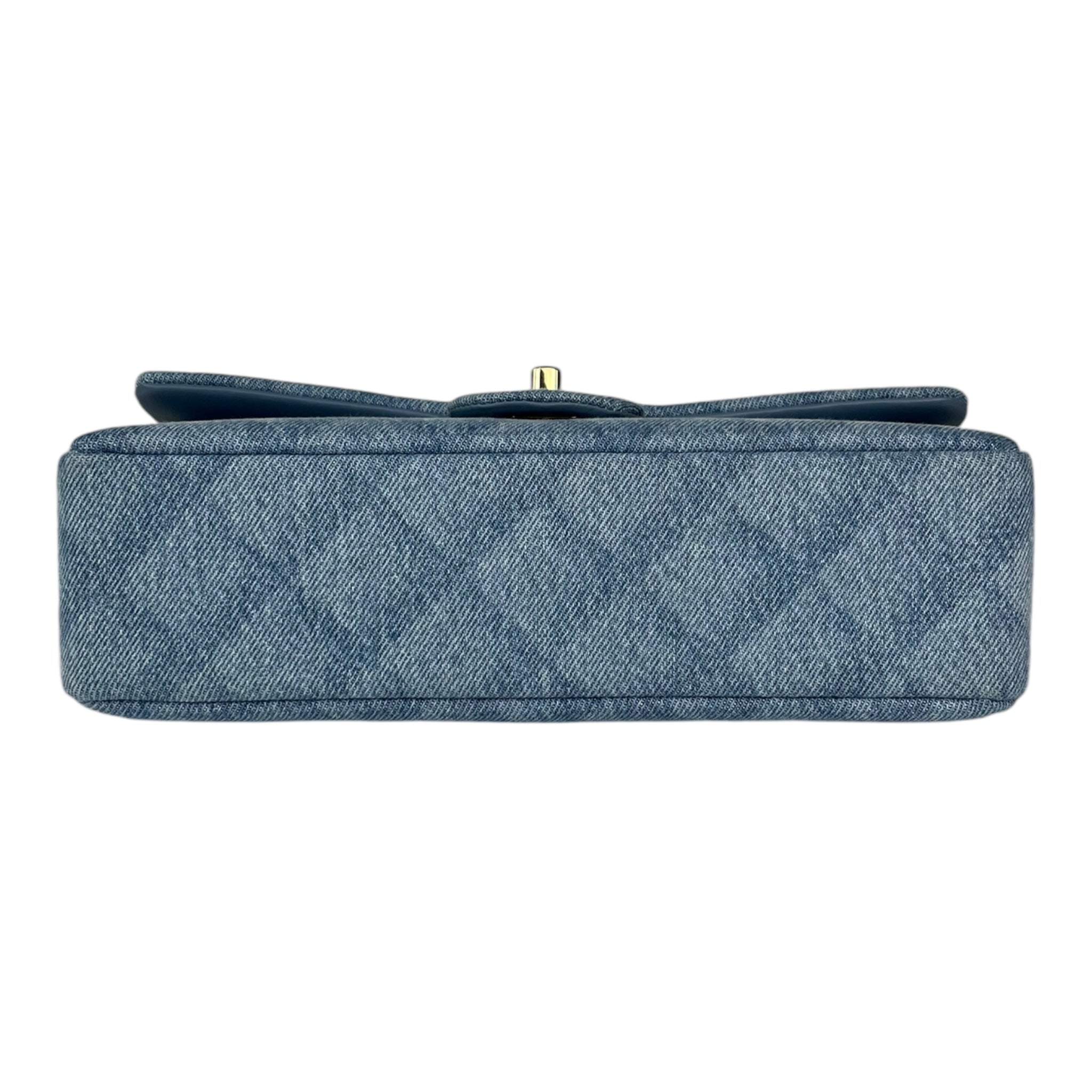 Chanel Printed Denim Double Flap Medium