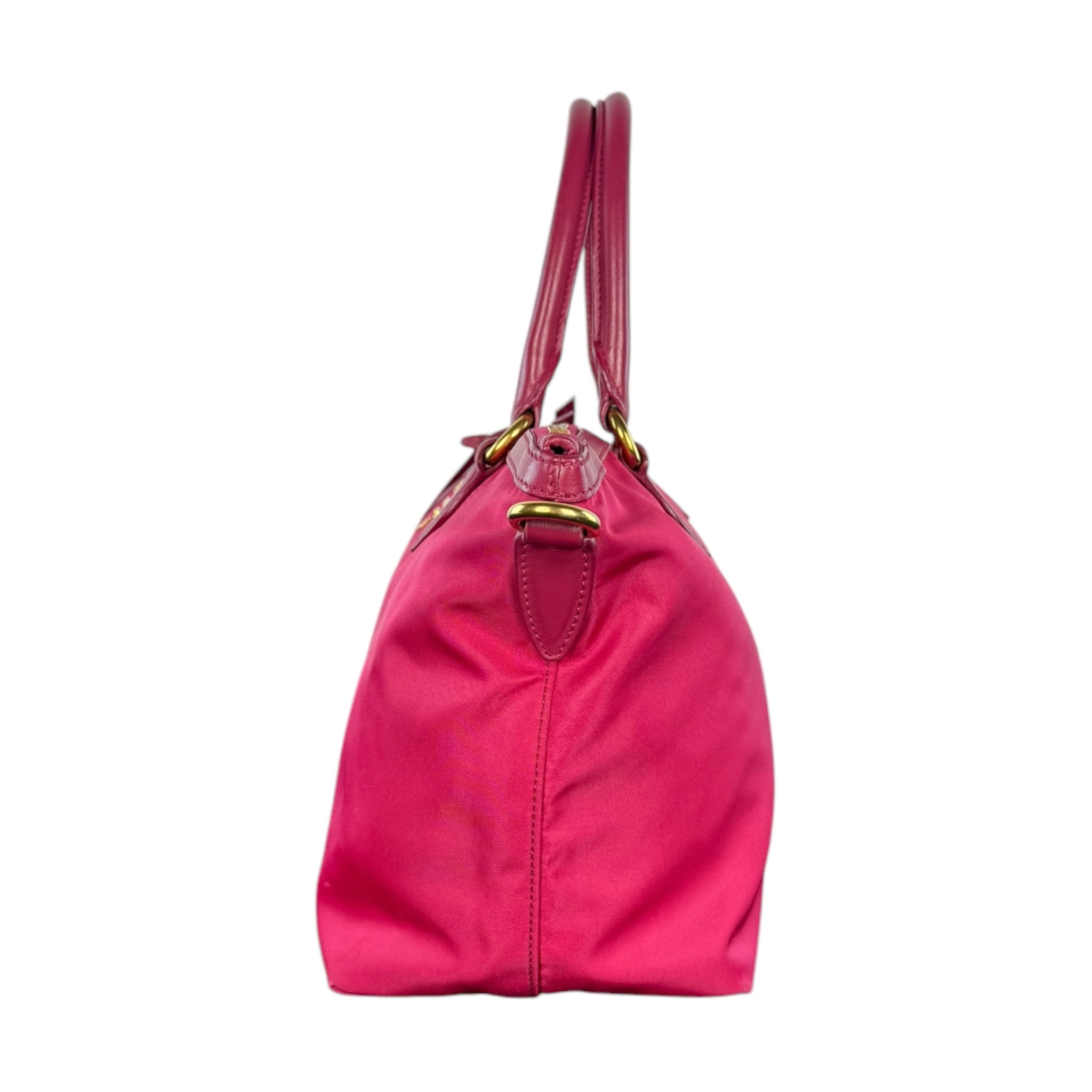 Prada Nylon and Leather Tote