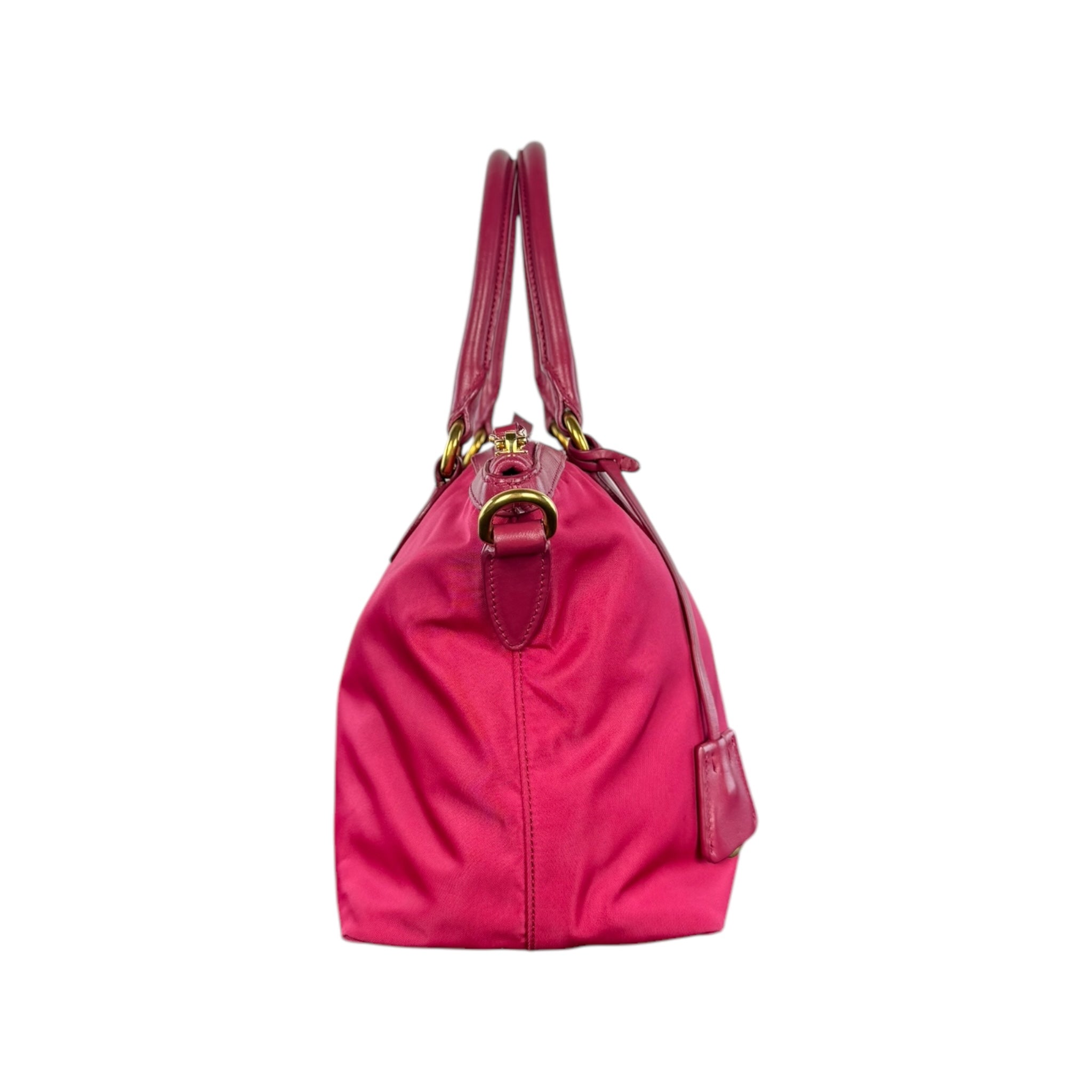 Prada Nylon and Leather Tote