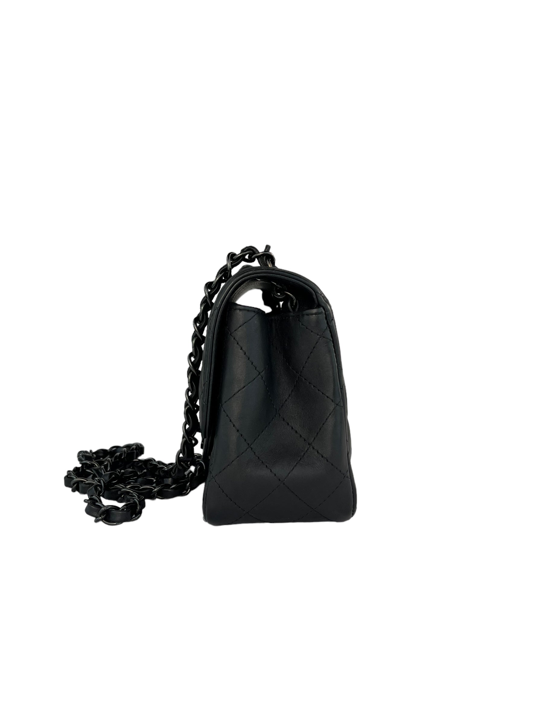 Chanel So Black Square Classic Flap Mini