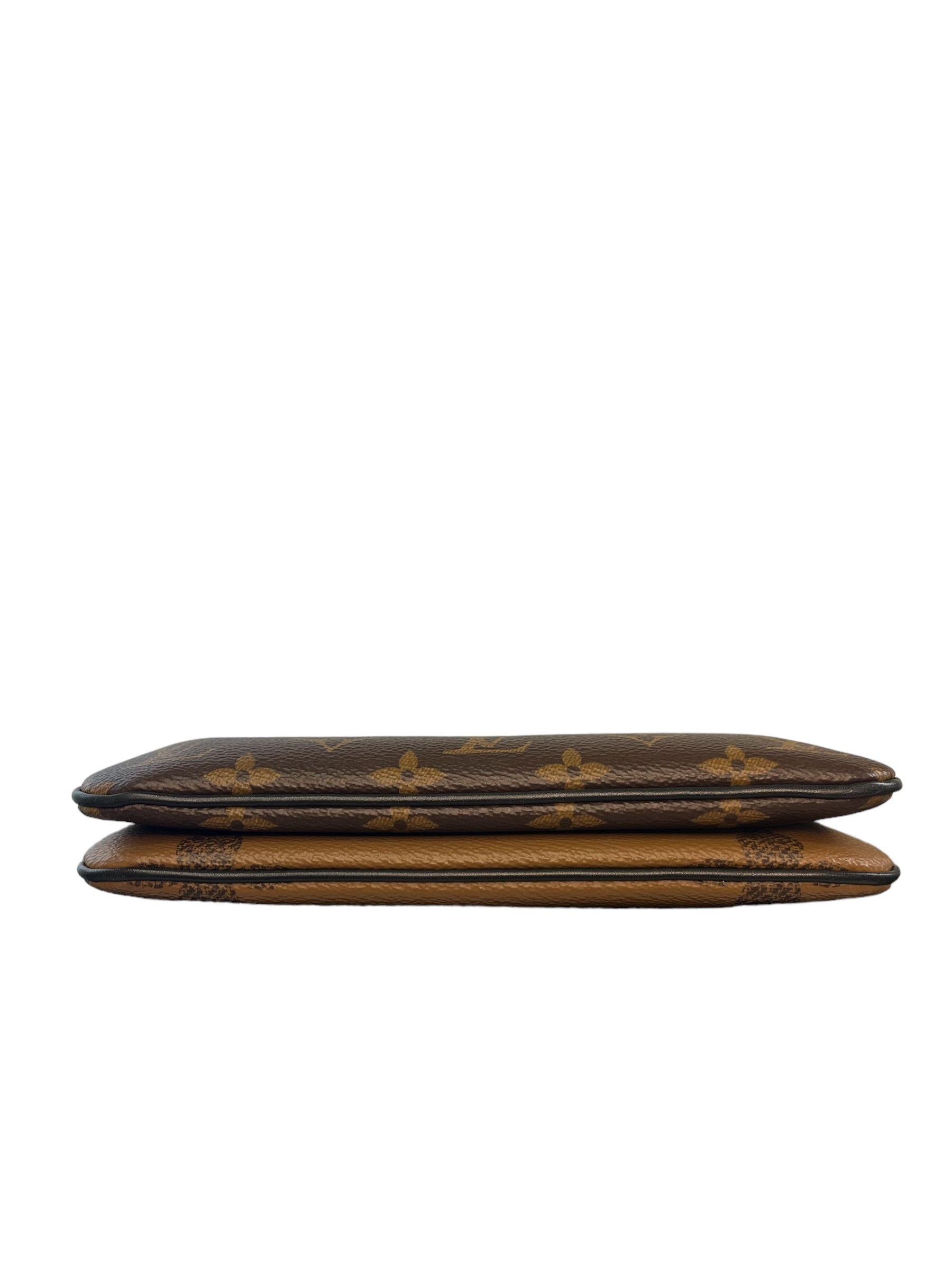 Louis Vuitton Double Zip Pochette Reverse Monogram