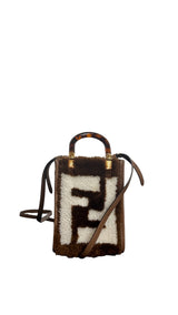 Fendi Mini Sunshine Shearling Tote Bag