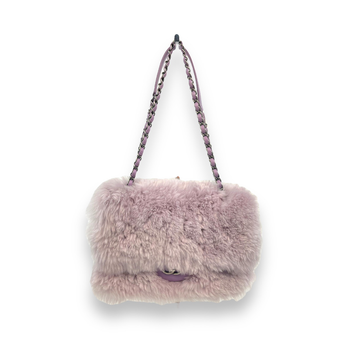 Chanel Lavender Rabbit Fur Flap Bag – The Luxury Exchange PDX