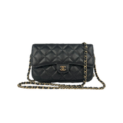 Chanel Caviar Phone Holder on Chain