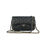 Chanel Caviar Phone Holder on Chain