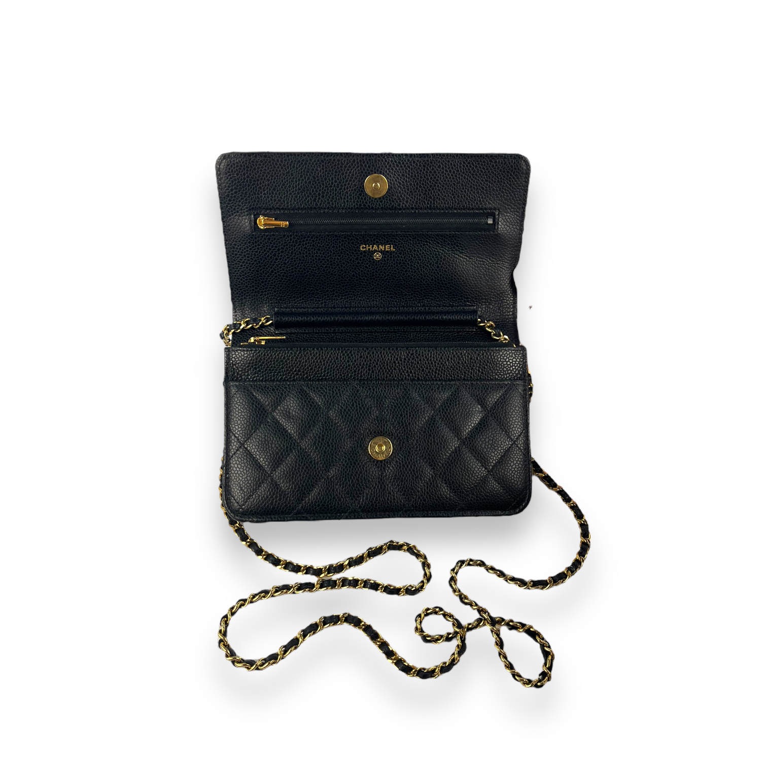 Chanel Caviar Wallet On Chain