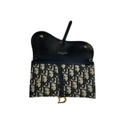 Christian Dior Oblique Long Saddle Wallet