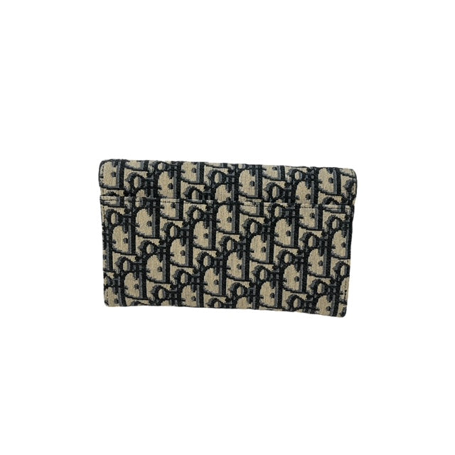 Christian Dior Oblique Long Saddle Wallet