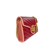 Gucci Azalea Diagonal Enamel Wallet On Chain
