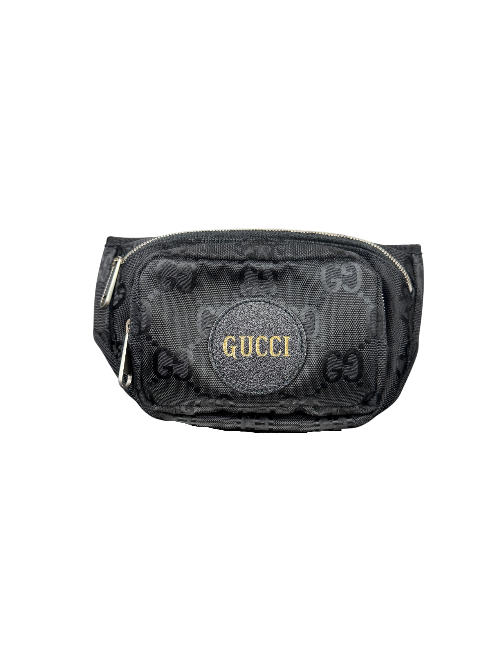 Gucci Nylon Small Off The Grid Belt Bag in Black with Gold Logo