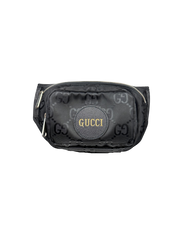Gucci Nylon Small Off The Grid Belt Bag in Black with Gold Logo