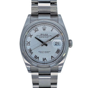 Rolex Oyster Perpetual Datejust 36mm SS 2020 White Roman Dial 116200