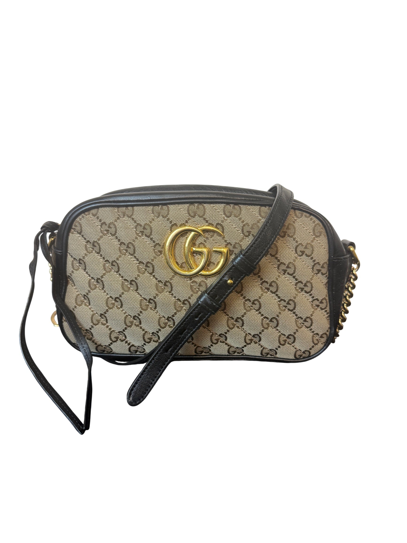 Gucci GG Marmont Matelassé Canvas Crossbody Bag