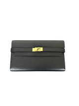 Hermes Kelly Wallet To Go Black Epsom Leather