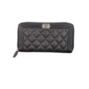 Chanel Boy Zip Around Wallet