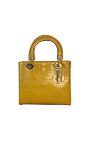 Dior Lady Dior Patent Leather Handbag