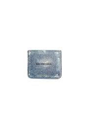 Balenciaga Distressed Denim Wallet