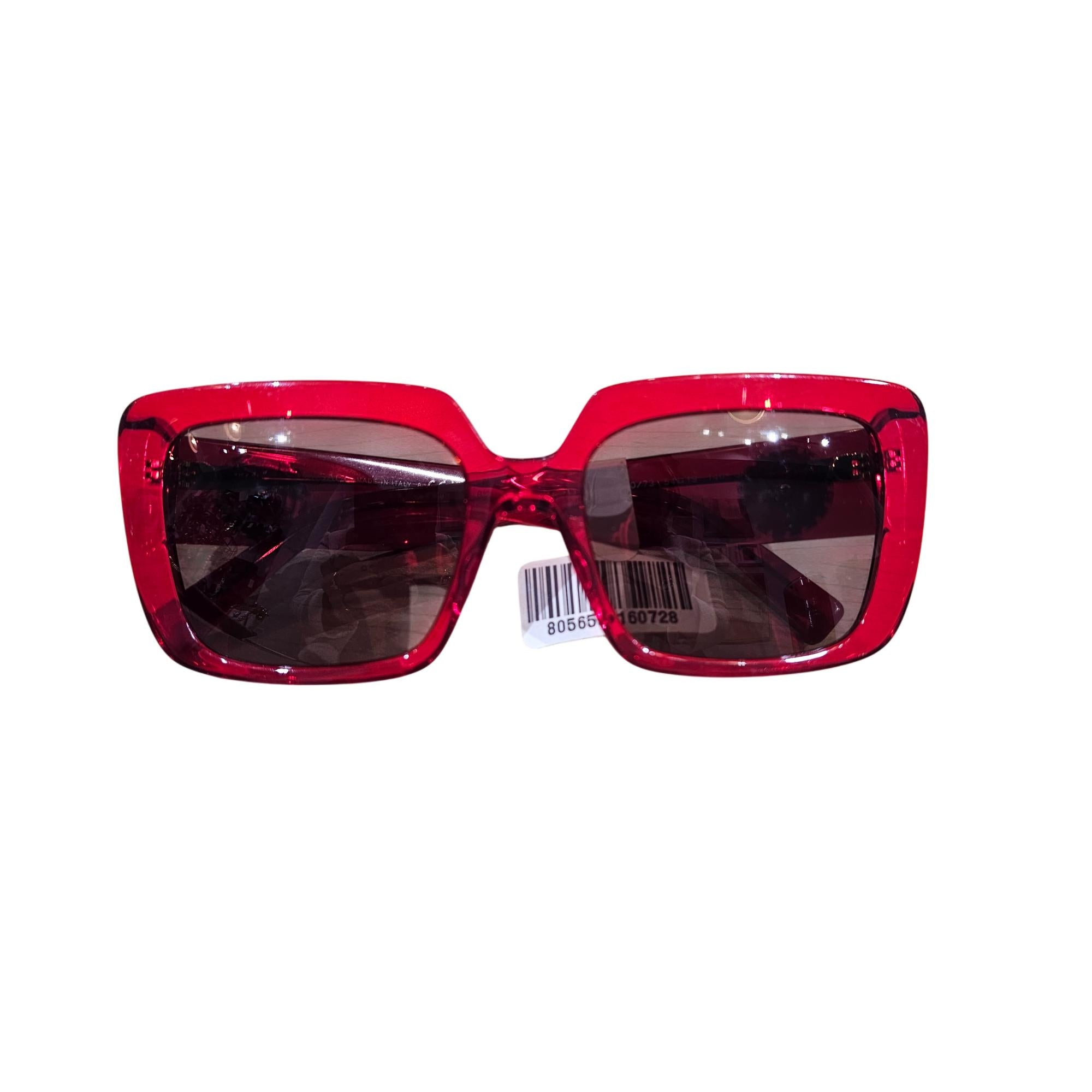 Versace Medusa Insignia VE4384B Red Square Sunglasses