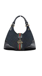 Gucci Vintage Junco Web Handbag