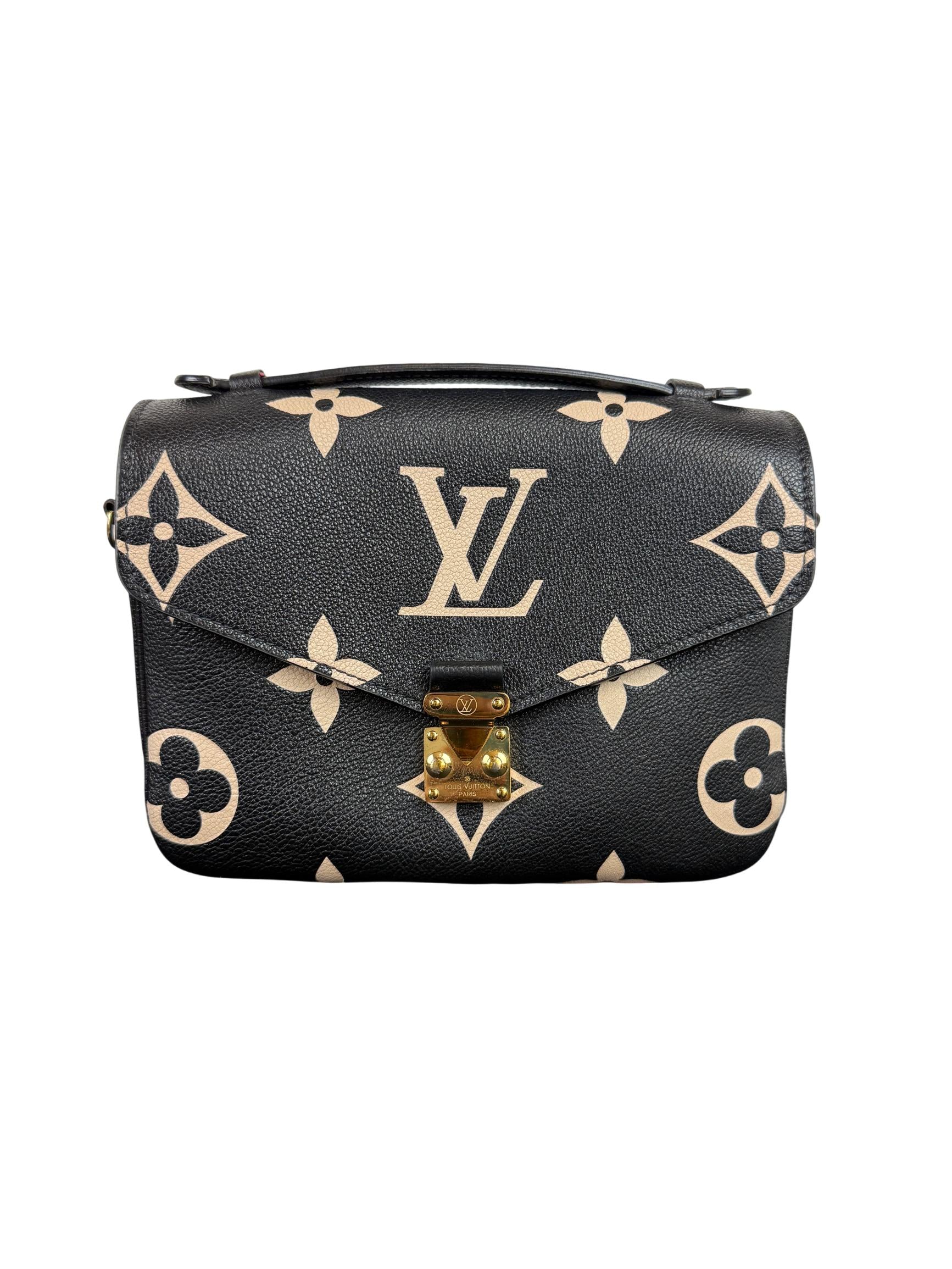 Louis Vuitton Pochette Métis Bicolour Monogram Empreinte Leather Bag
