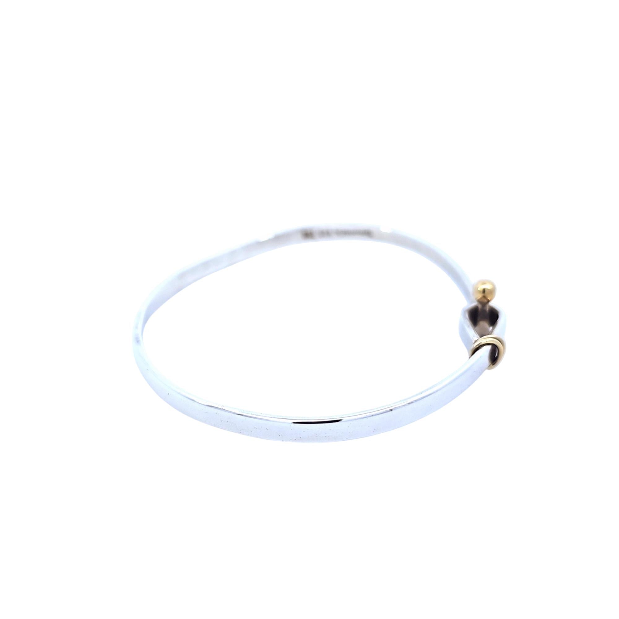 Tiffany & Co. Sterling Silver Bracelet with 18k Gold Accents