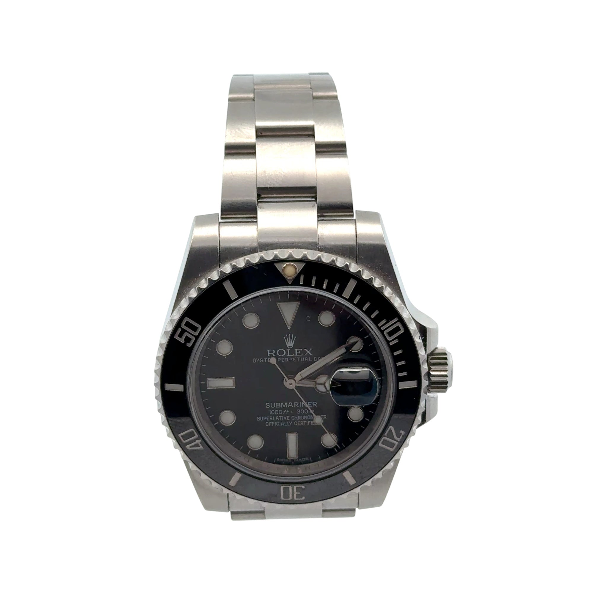 Rolex Submariner Oyster Perpetual Date Watch Stainless Steel Black Dial 126610ln