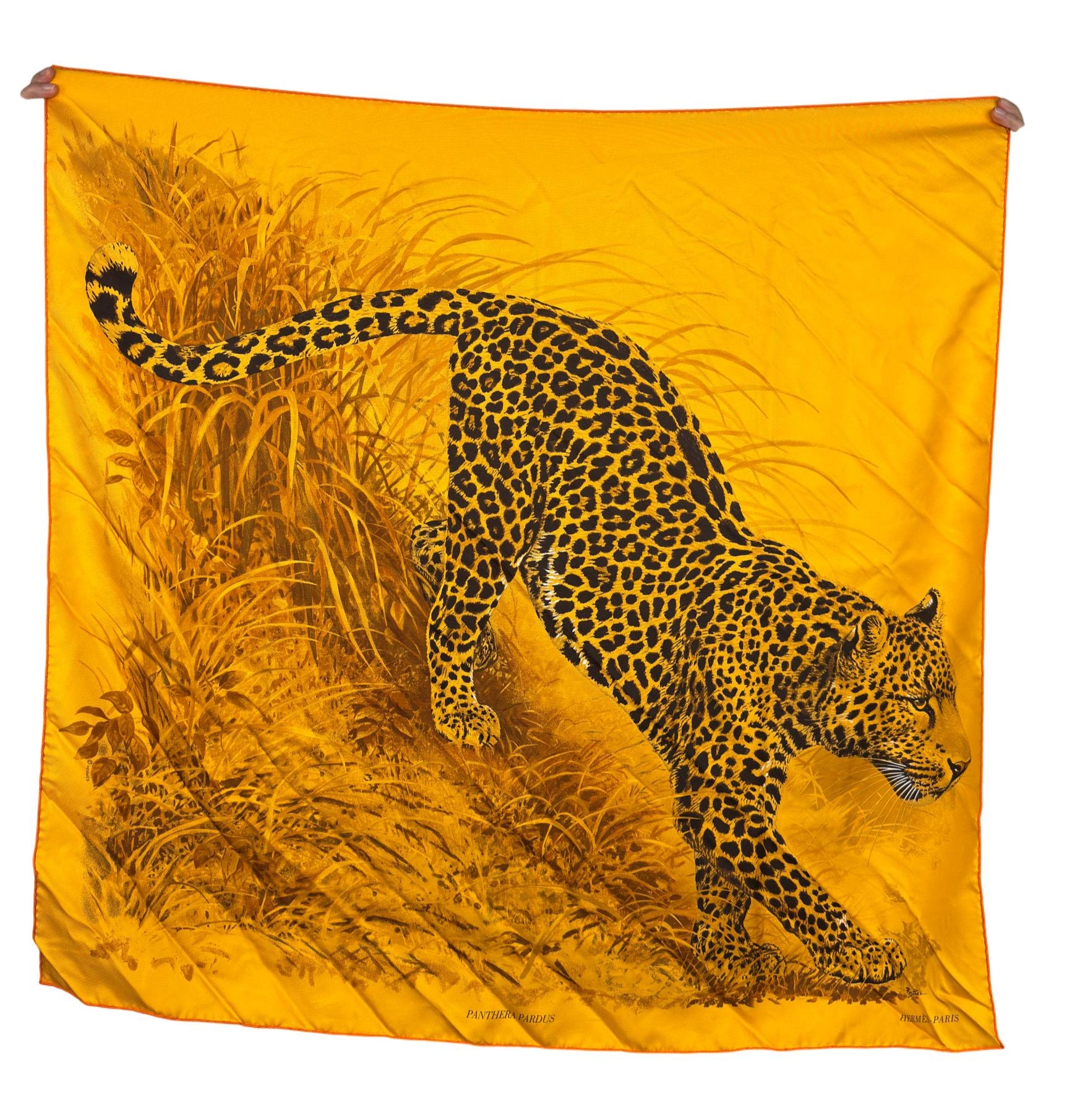 Hermès Paris 'Panthera Pardus' Silk Scarf