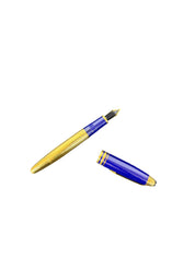 Montblanc Meisterstück Solitaire Ramses II Lapis Lazuli Vermeil Fountain Pen