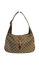 Gucci Jackie GG Brown Shoulder Bag