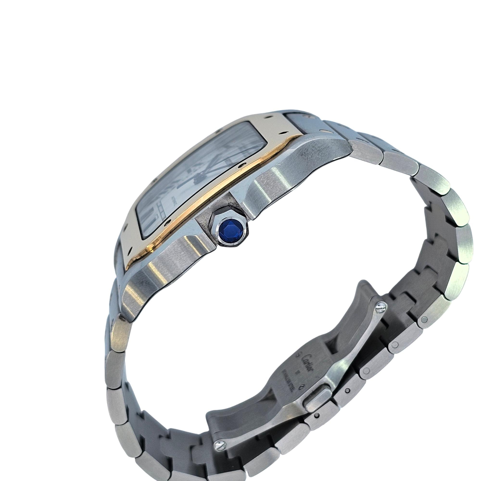 Cartier Santos de Cartier 40mm SS/18KYG 2023 White Dial W2SA0009