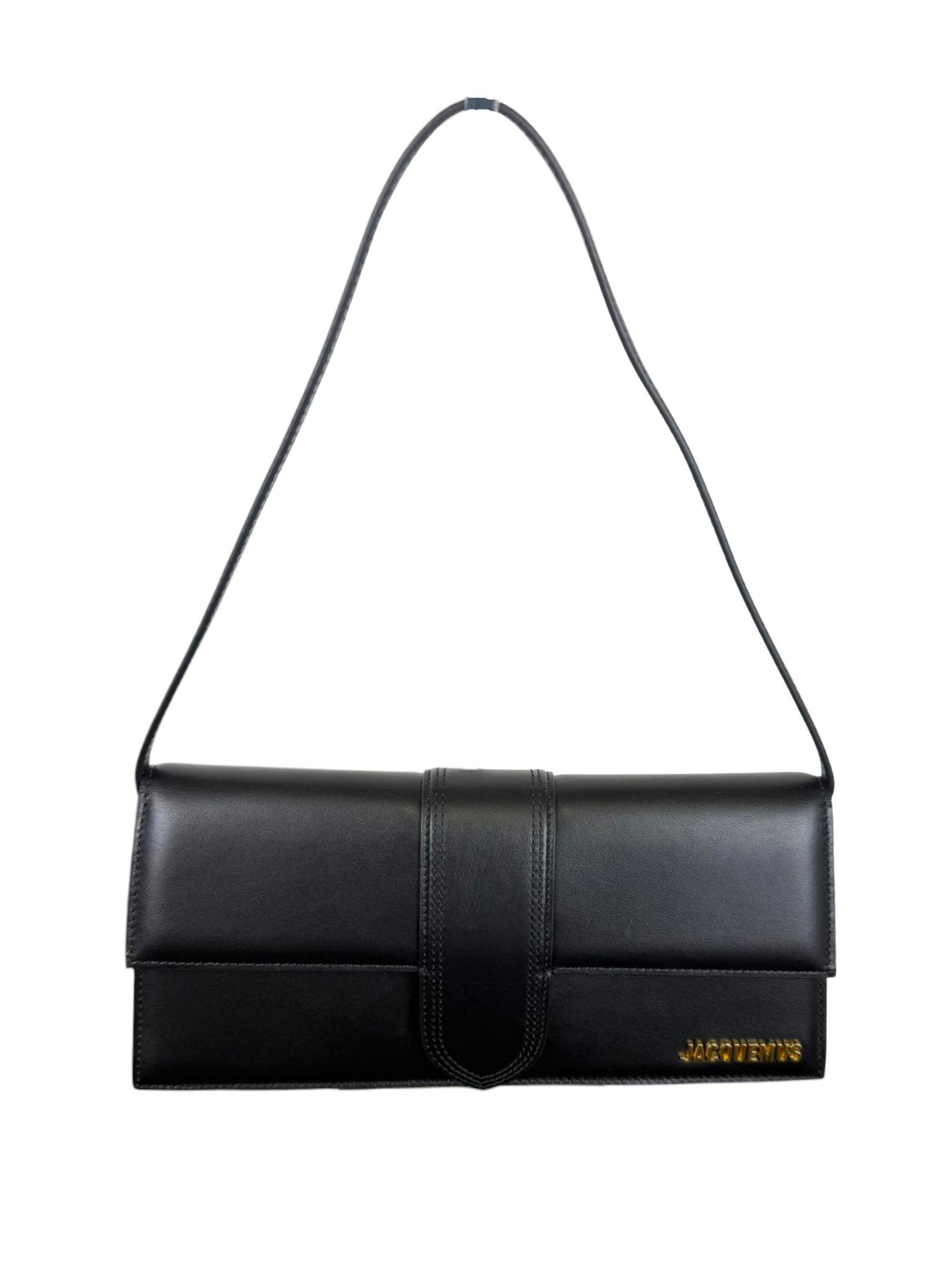 Jacquemus Le Bambino Long Black Leather Bag