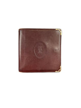 Cartier Must de Cartier Burgundy Leather Bifold Wallet